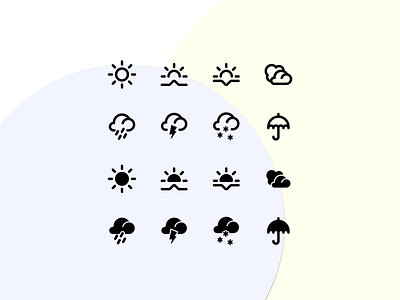 Weather Icons | Icon Set creative design icon icon set icons illustration vector weather icon