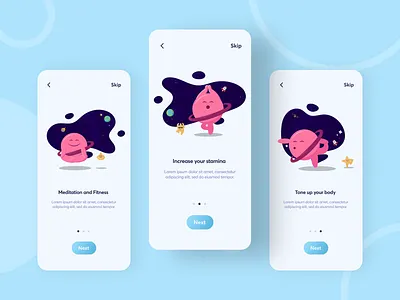 Splash Screen | Illustration | Meditation App branding card creative design illustration meditation app screen splash splash screen vector