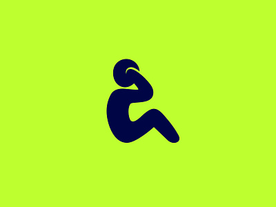 Sit Up Icon crunches exercise icon exercise logo gym hiit training logomark situps