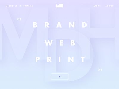 Debut clean gradient graphic design minimal portfolio typography web