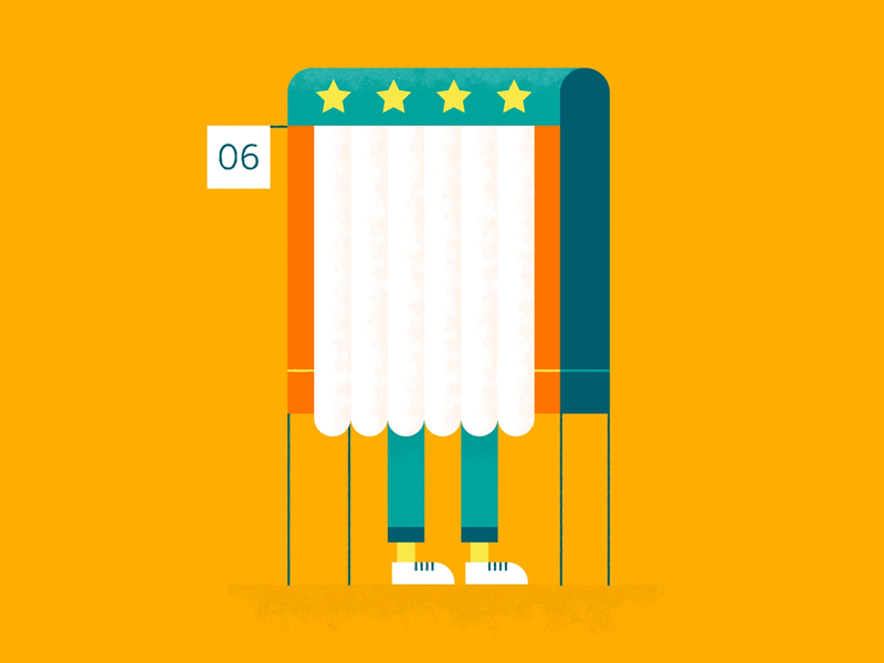 GO VOTE NOW america animation booth donkey election day elephant gif illustration legs pirate shoes stars texture usa vector vote voter