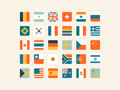 Flags color palette countri design equality flags icon icon set illustrator lgbtq minimal vector world