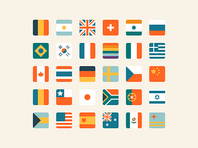 Flags color palette countri design equality flags icon icon set illustrator lgbtq minimal vector world