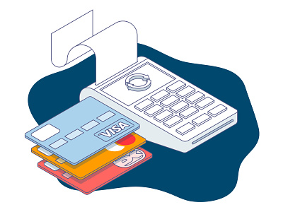 Payment options bank banking creditcard design illustration invest money payment shop transaction