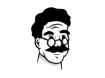 Professor branding character comic comic art comics concept fun geek glasses human illustration man moustache people professor sketch