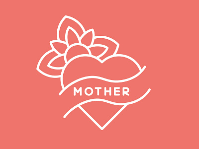 Mothers boy design flower hearth illustration ink love mom mother tattoo