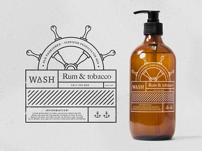 Mens wash design men old fashioned packaging product rum sailor soap tobacco wash
