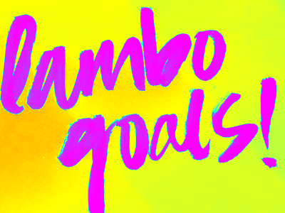 LAMBO dawnsteinbock drawletters explosion handlettering lambogoal photoshop