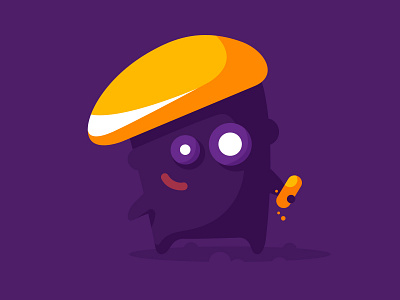 Bubbli for Viber behance brand cap chalk character funny gold identity logo portfolio purple viber