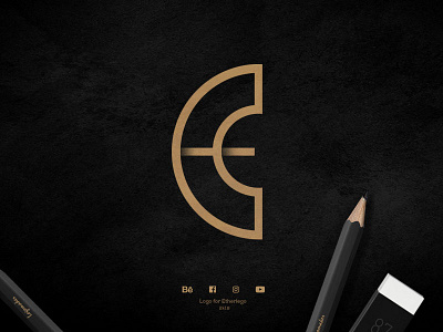 Etherlego logo black blacklogo creative darcklogo design etherlego illustration logo minimal