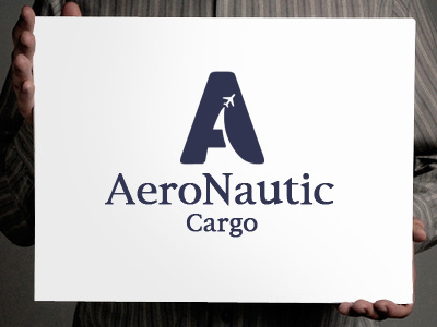 AeroNautic aero cargo fly letter logo plane trucking