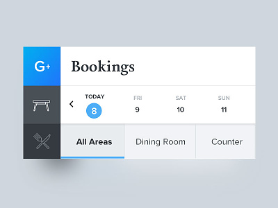 Bookings booking calendar google google plus simple typography
