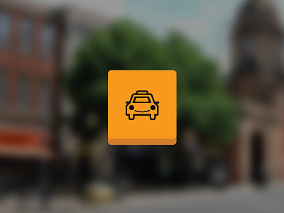 Hansom Taxi app icon app icon ios orange