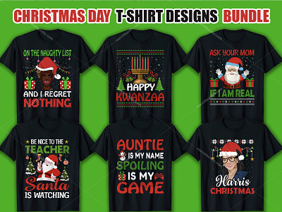 Christmas Day T Shirt Design Bundle merchbyamazon