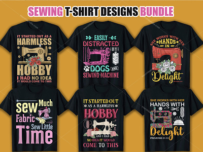 Sewing T-Shirt Designs Bundle americantshirt clothing design esty fashion graphicdesign illustration merchbyamazon t shirt design free