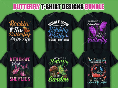 Butterfly T-Shirt Designs Bundle americantshirt branding breast cancer svg clothing design esty fashion graphicdesign illustration logo merchbyamazon t shirt design free t shirt maker ui ux vector vintage svg