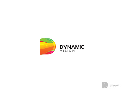 DynamicVision Logo colorful d letter logo