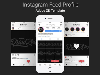Instagram Feed Profile XD