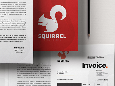 Squirrel Communication Cid corporate identity invoice