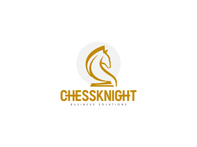 ChessKnight Logo brand chess horse logo