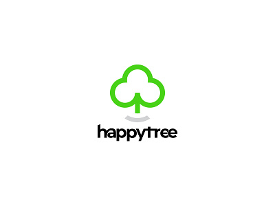 Happytree green happy logo logo template tree logo