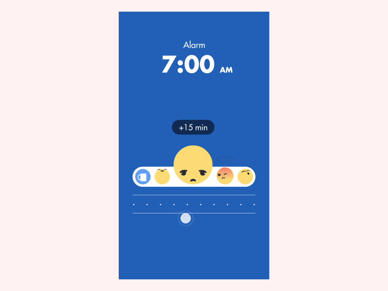 Snooze Reactions after effects alarm animation facebook reactions flash prototype ux