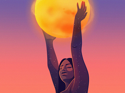 Wellness | HP adobe illustrator editorial editorial illustration health illustration magical realism space sun tech