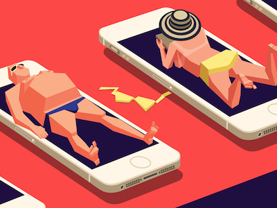 Digital Detox smartphone couple vacation technology digital age