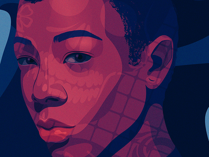 Poussey | Netflix portrait dia de los muertos oitnb netflix illustration editorial illustration adobe illustrator