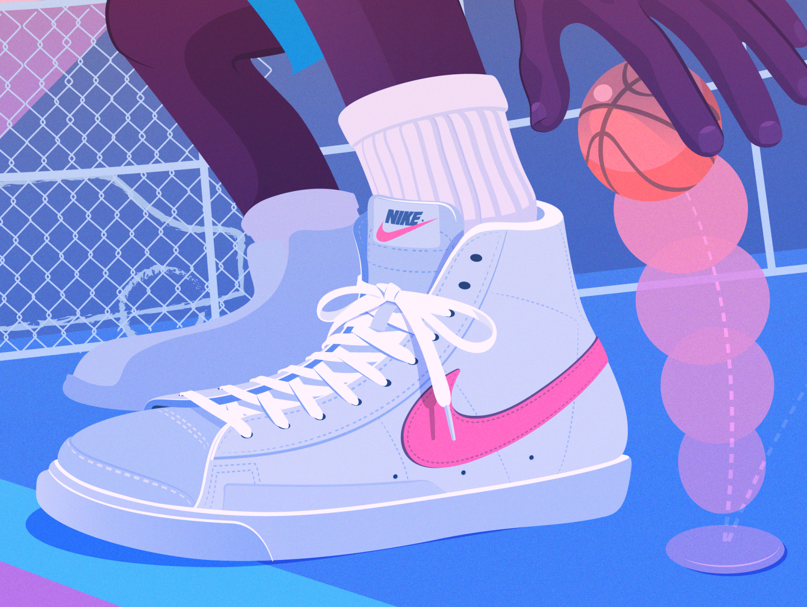 Streetball: Detail by Marly Gallardo on Dribbble