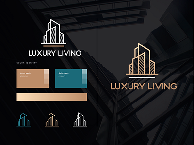 LUXURY LIVING branding design georgia illustration living logo luxury luxury living mylogo vector