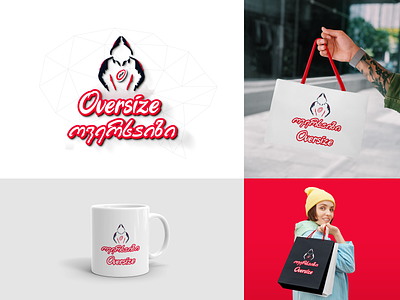 Oversize & ოვერსაიზი branding design georgia hood illustration logo mylogo oversize vector ლოგო ლოგოს დიზაინი მაღაზია ონლაინ მაღაზია ჰუდი