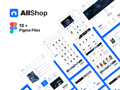 AllShop - Marketplace Figma Template branding design ecommerce figma georgia graphic design illustration logo mylogo shop technology shop theme web design website