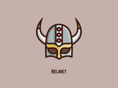 Helmet game helmet icon item protection vector warrior