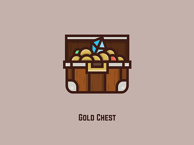 Gold Chest chest design game gold icon item vector