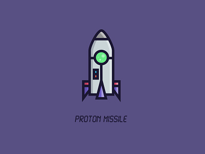 Proton Missile art game gaming icon icons item missile rocket scifi vector