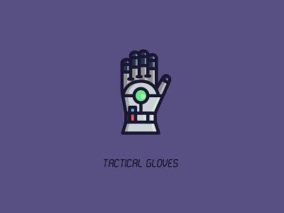 Tactical Glove art game gaming gloves icon icons item scifi vector
