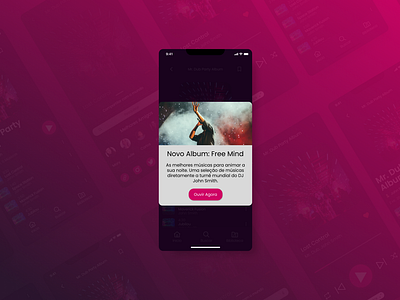 Music Player Pop-Up - #DailyUI  16