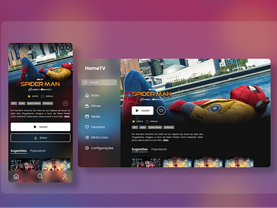 TV App - #DailyUI 25 app design ui ux
