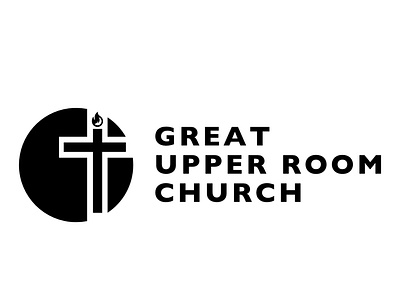 Great Upper Room Church Logo brand identity branding church logo design graphic design identity logo