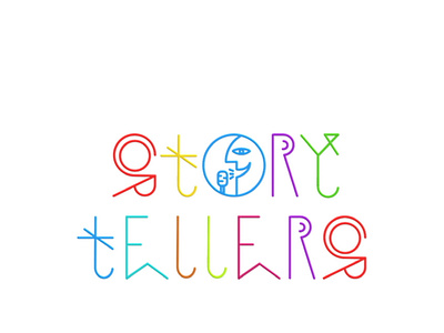 The Storytellers Project brand identity branding design graphic design logo