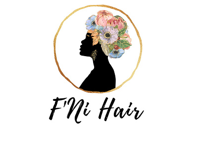 F’Ni Hair brand identity branding design graphic design illustration logo logo design