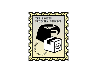 The Eagles Delivery Service brand identity branding design graphic design illustration logo