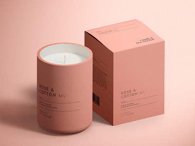 Candle and Box Mockup aroma box box mockup box mockups branding cande mockup candle design free freebie identity illustration mockup photoshop psd scene psd smell wax wrapper