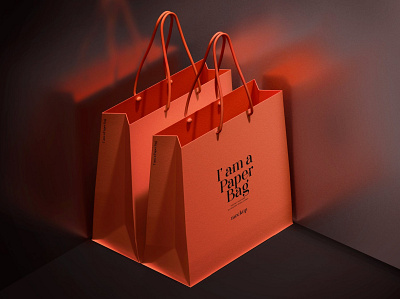 Paper Bag Mockup bag mockups branding branding store design free freebie gift graphic design idenity identity illustration mockup papper papper bag papper mockups photoshop print product store realistic store