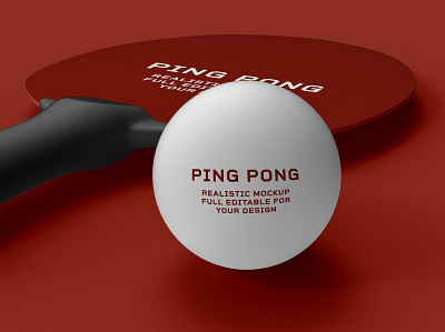 Ping Pong Ball Mockup athletic ball ball mockups branding customizable design editable free freebie games hobbie identity illustration mockup mockups photoshop pingpong play psd scene psd