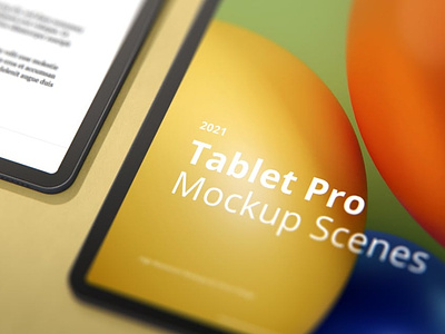 Tablet Pro Mockup Scenes 2021
