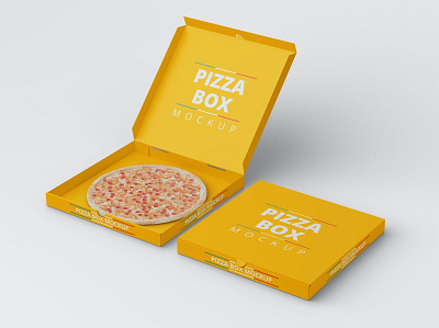 Pizza Box Mockup Right Perspective app box mockup branding colorful design design scene free freebie identity illustration mockup mockup right packaging photoshop pizza box pizza mockup psd realistic right perspective website