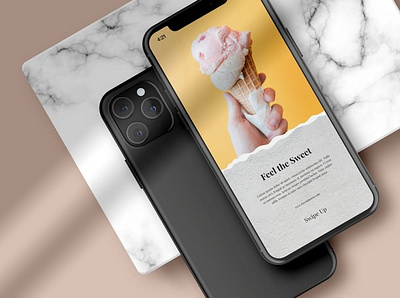 iPhone Screen - Mockup app app design application branding design display free identity illustration iphone iphone screen mockup phone photoshop presentation promotion psd psd mockups screen showcase