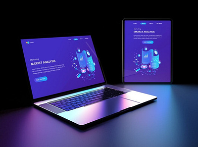 Responsive In Dark apple branding dark design device free identity illustration ipad iphone laptop macbook mockup mockup device photoshop responsive smart objects ui web website